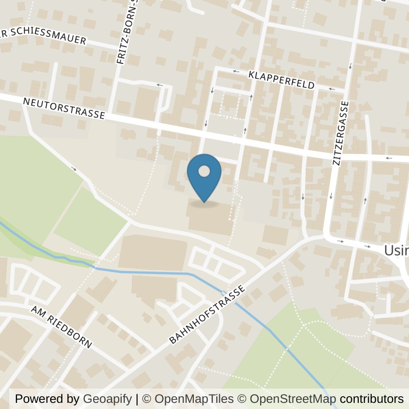 Map: location of clever fit Usingen in Usingen