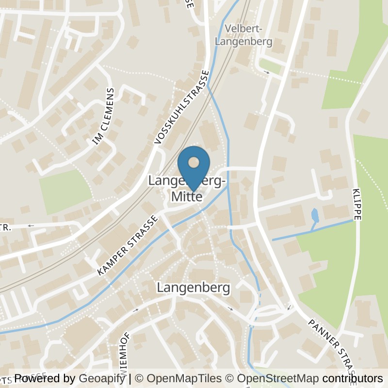 Map: location of clever fit Velbert-Langenberg in Velbert