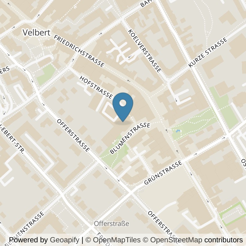 Map: location of clever fit Velbert-Mitte in Velbert