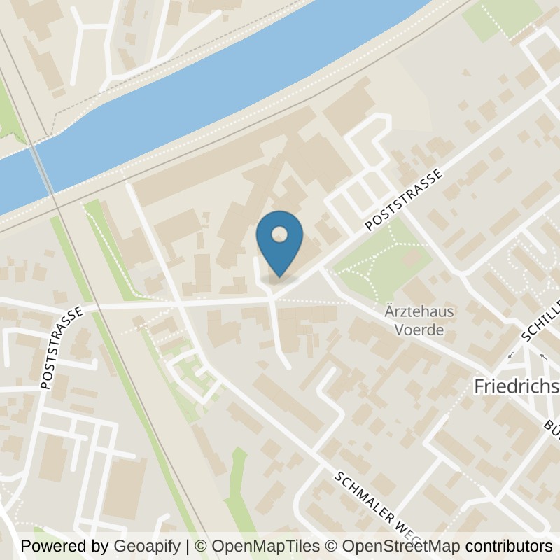 Map: location of clever fit Voerde in Voerde (Niederrhein)