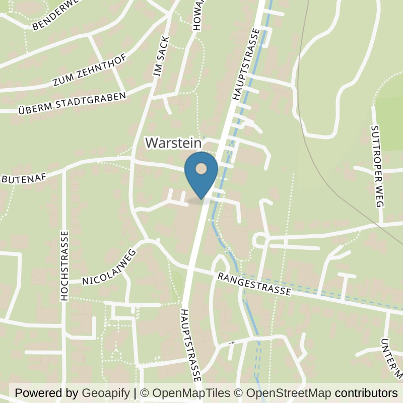 Map: location of clever fit Warstein in Warstein