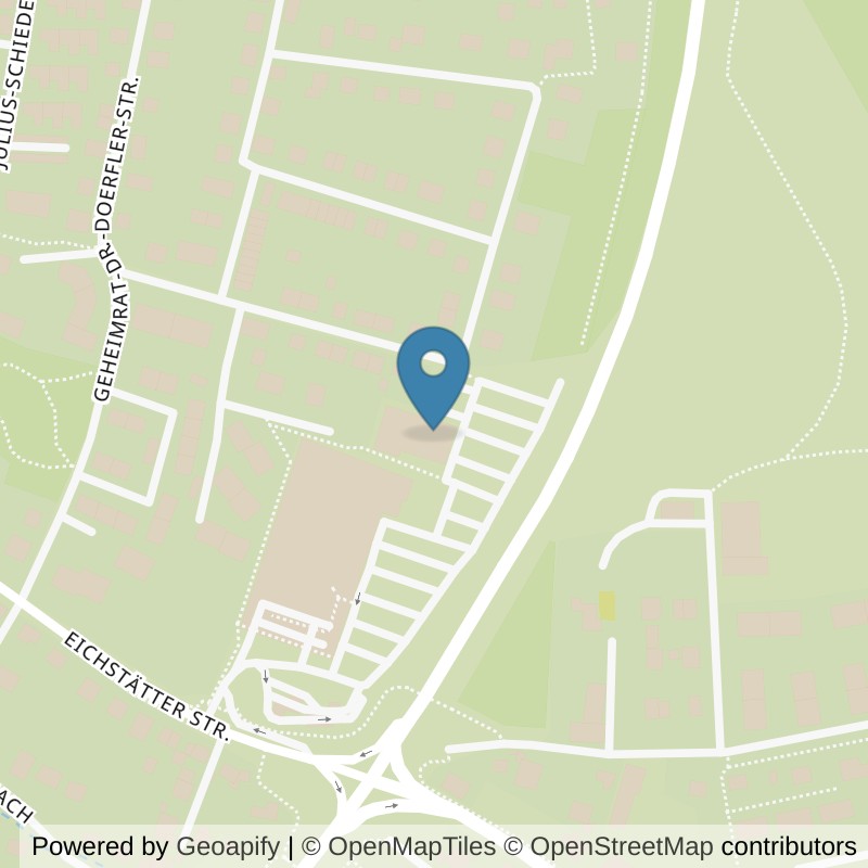 Map: location of clever fit Weißenburg in Weißenburg