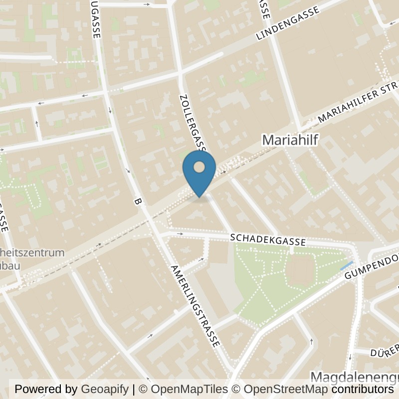 Map: location of clever fit Wien-Mariahilfer Straße in Wien