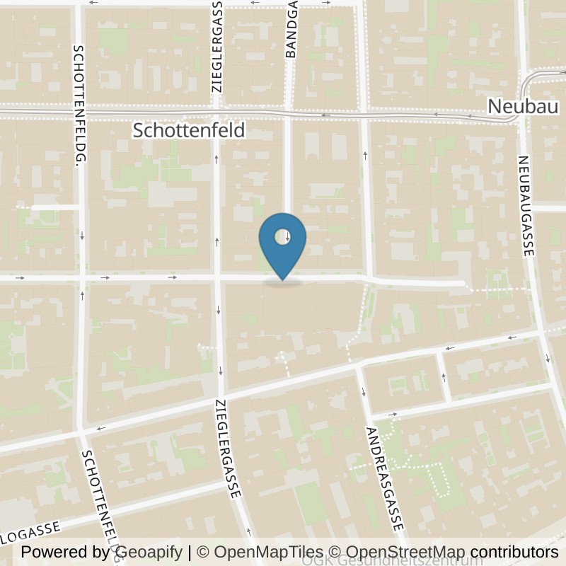 Map: location of clever fit Neubau in Wien