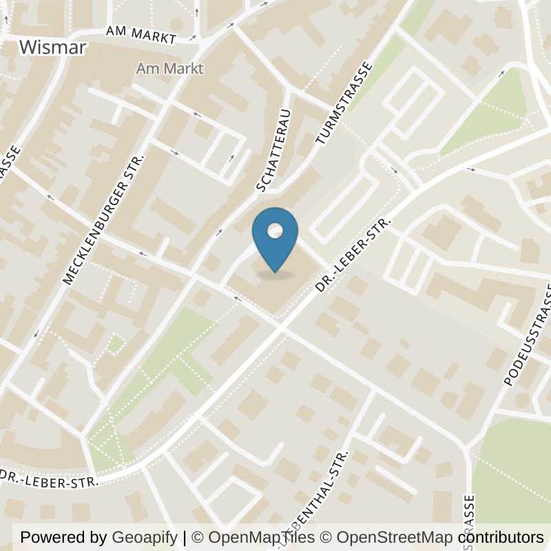 Map: location of clever fit Wismar in Wismar