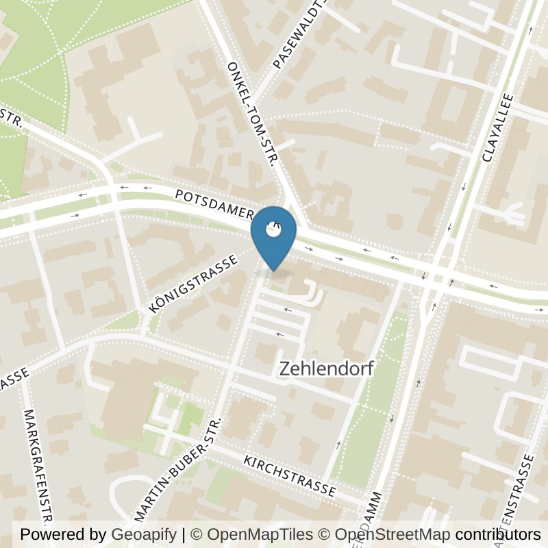 Map: location of clever fit Berlin-Zehlendorf in Berlin