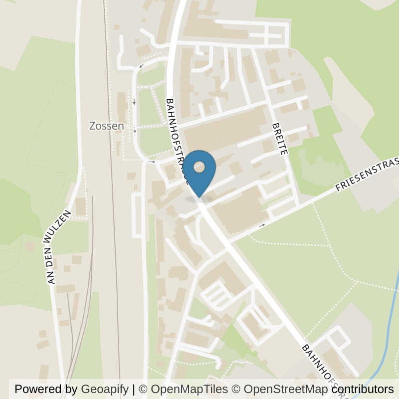 Map: location of clever fit Zossen in Zossen