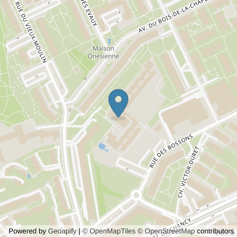 Map: location of CLUB GO - Club de Gymnastique d'Onex in Onex