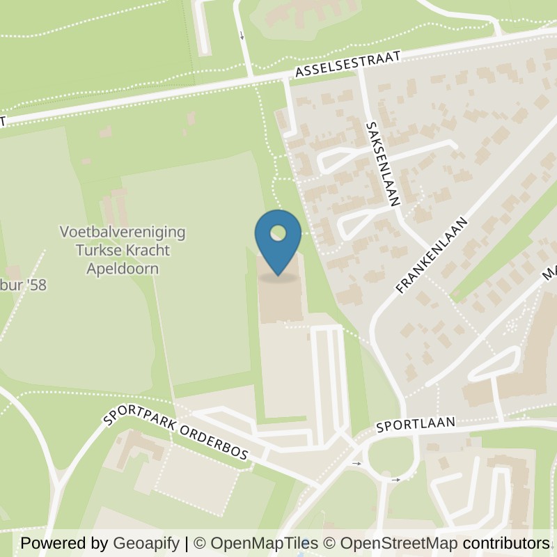 Map: location of Club Pellikaan Apeldoorn in Apeldoorn