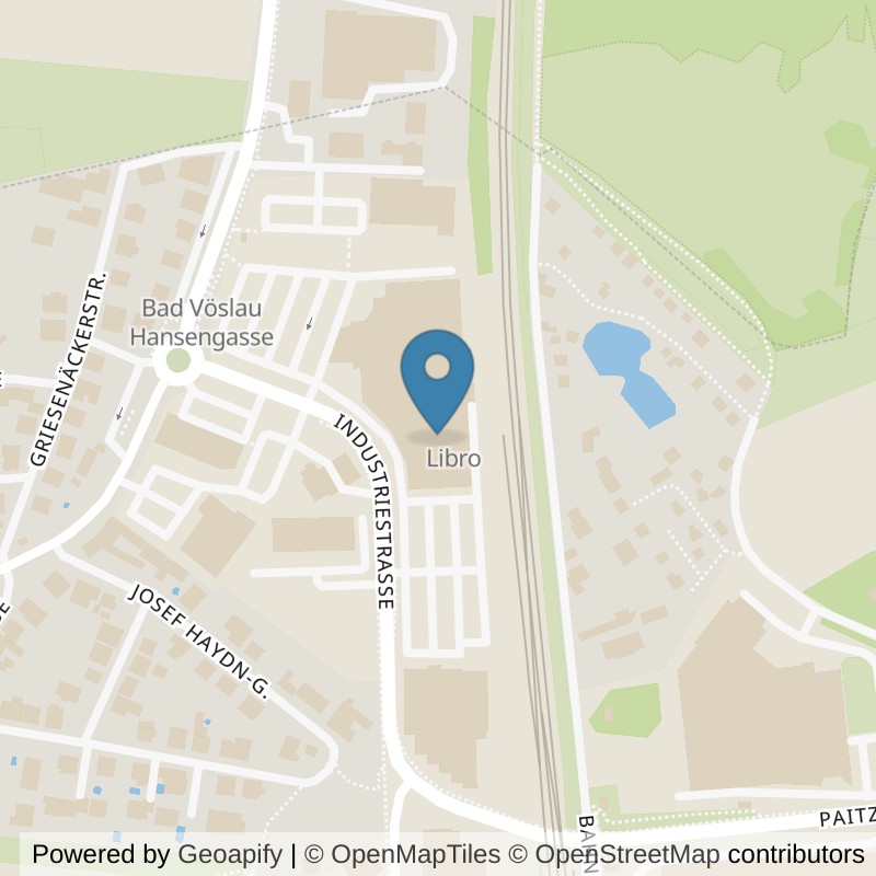 Map: location of Club Top & Fit Fitnesscenter in Bad Vöslau