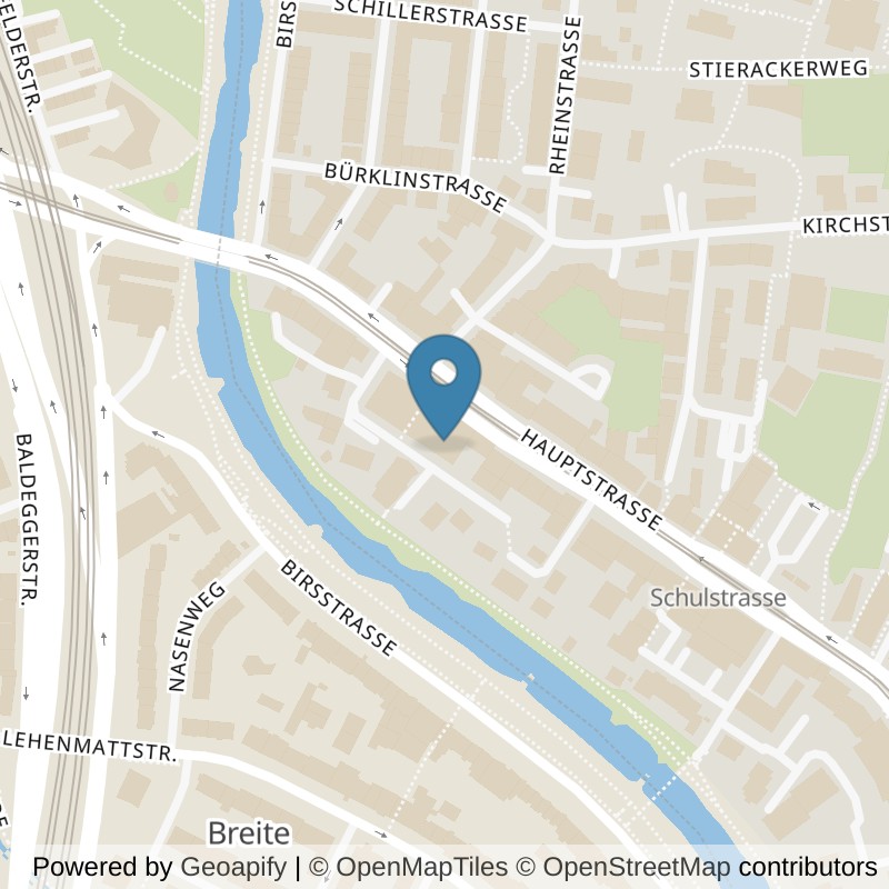 Map: location of COCO CORE GmbH in Birsfelden
