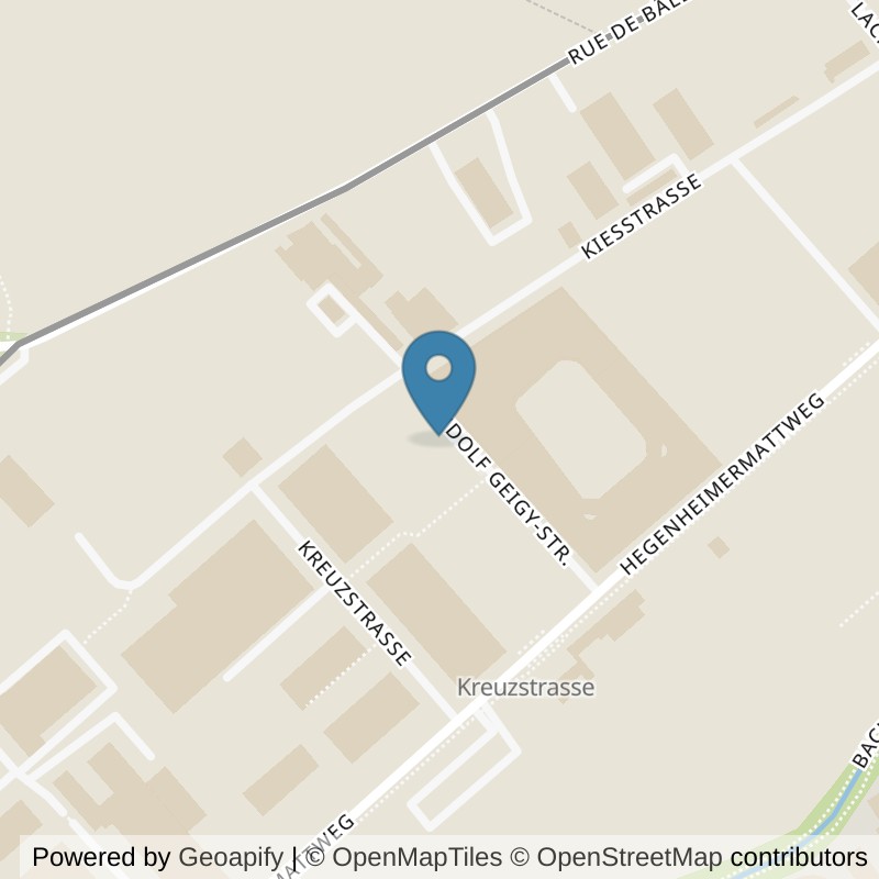 Map: location of CORPO Sports Club in Allschwil
