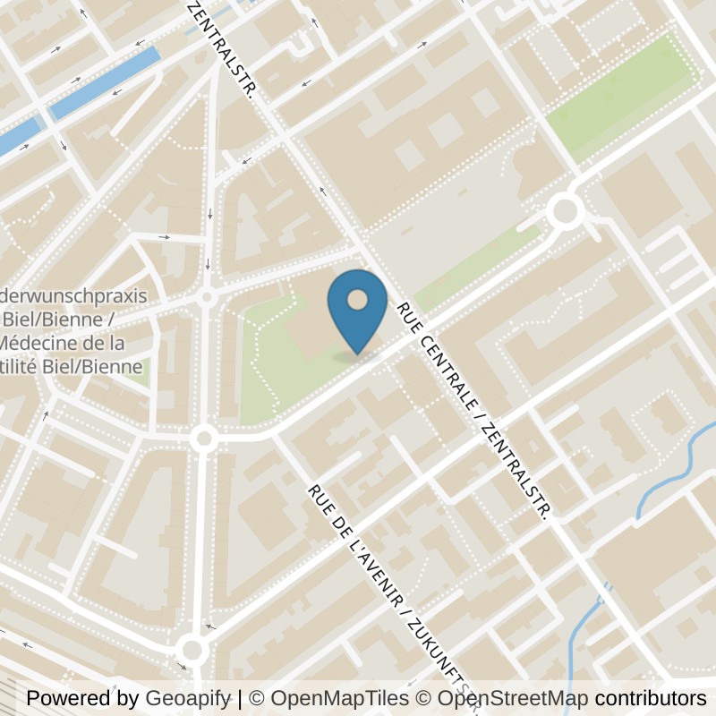 Map: location of CTS - Fitness Biel in Biel