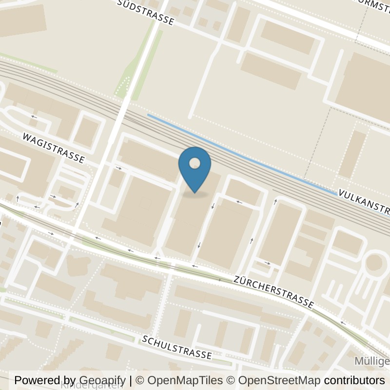 Map: location of David Gym ZH-West in Schlieren