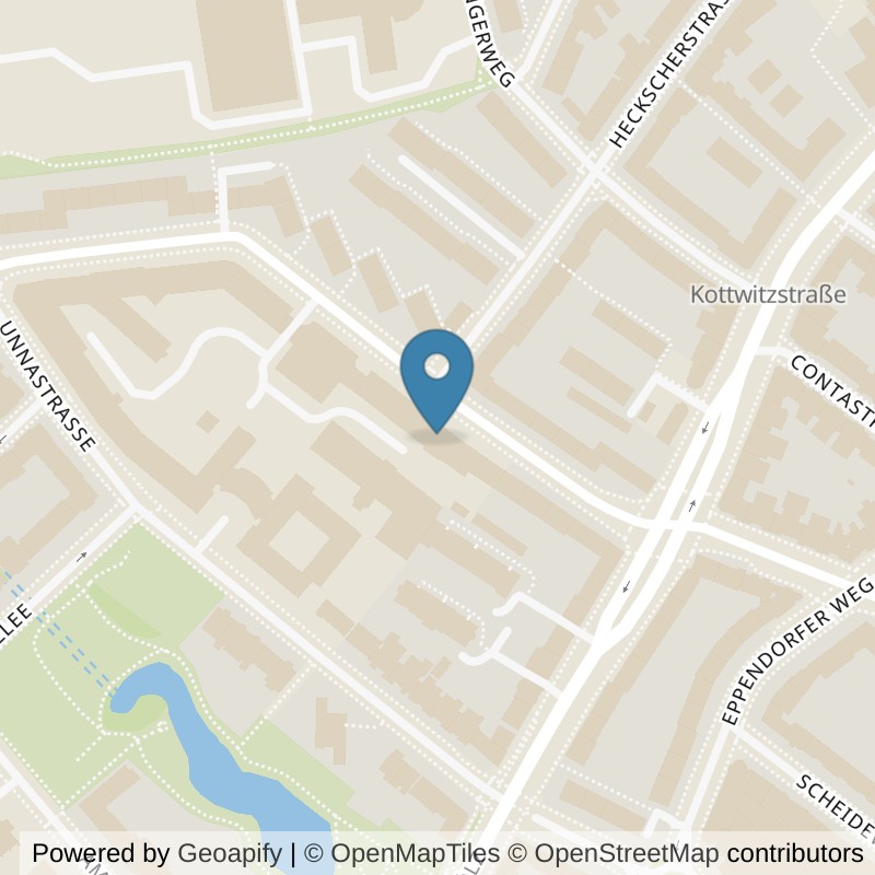 Map: location of David Lloyd Meridian Hamburg Eppendorf in Hamburg