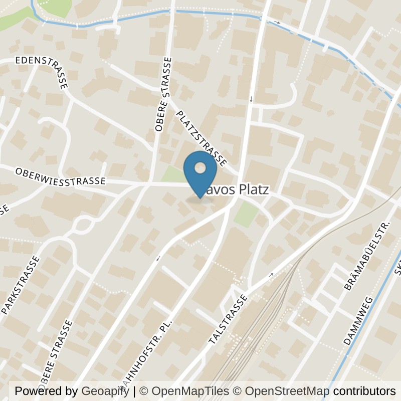 Map: location of Davos Fitness in Davos Platz