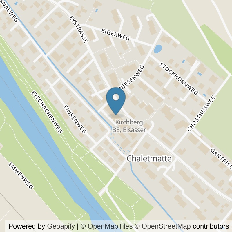 Map: location of Dedication Gym AG in Kirchberg