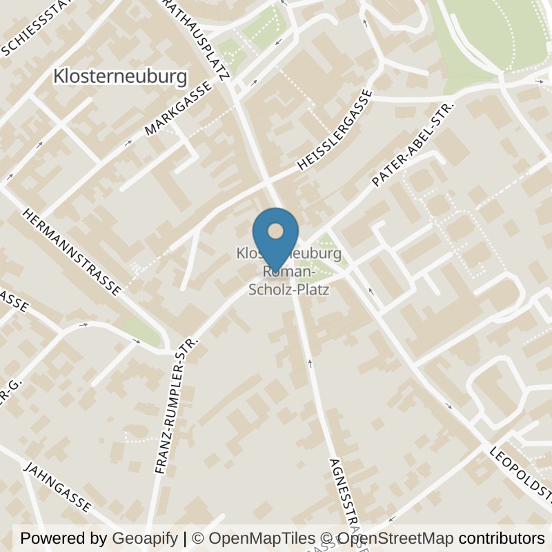 Map: location of DER STARKE FRANZ in Klosterneuburg