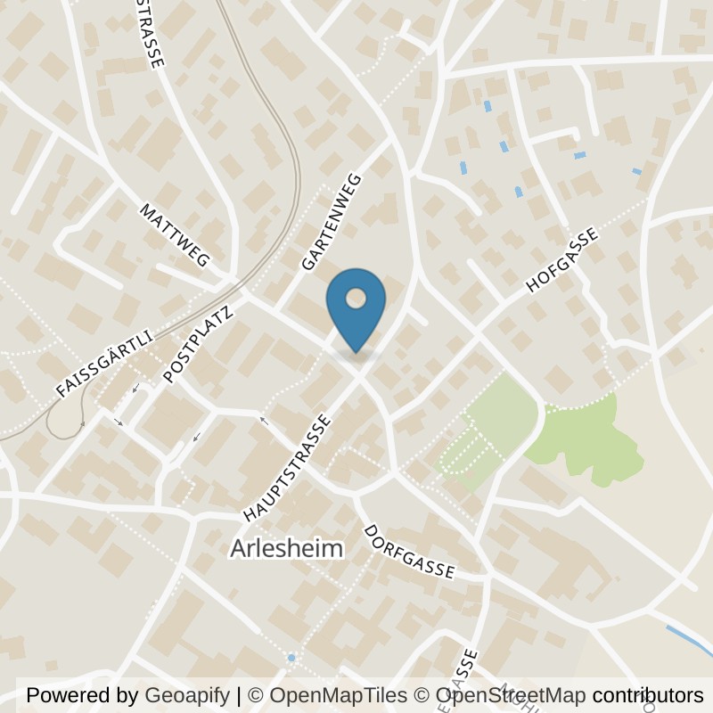 Map: location of Die Scheune in Arlesheim