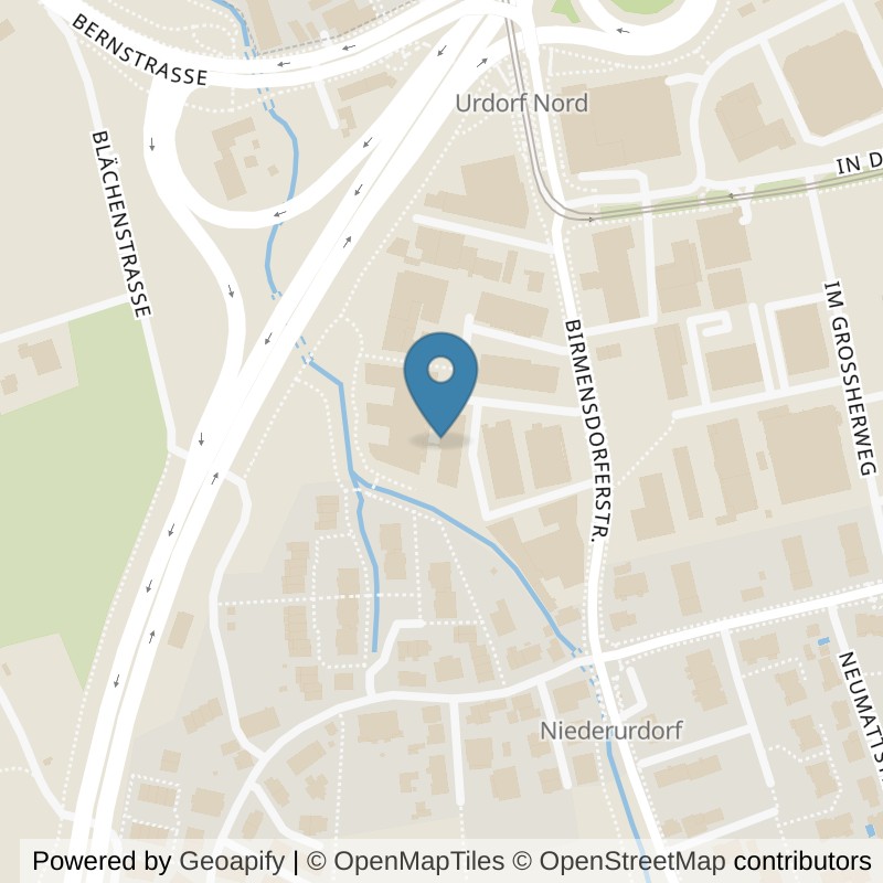 Map: location of Diis Fitness in Urdorf