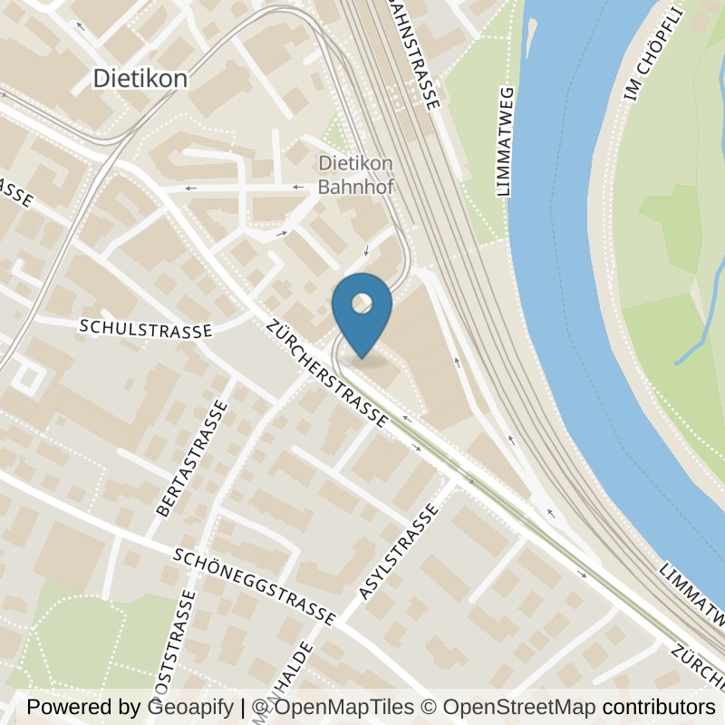 Map: location of discountfit fitness / gym in Dietikon
