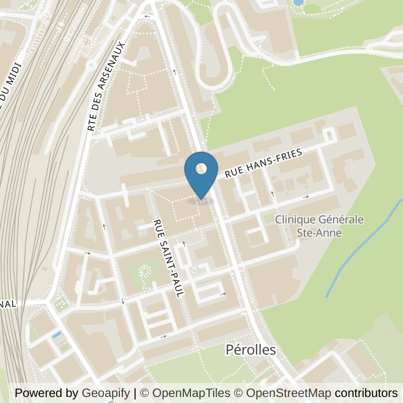 Map: location of discountfit fitness / gym in Fribourg