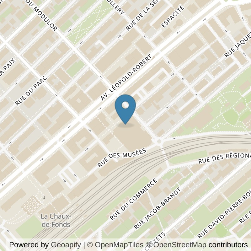 Map: location of discountfit fitness / gym in La Chaux-de-Fonds