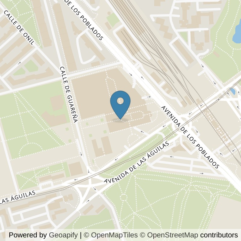Map: location of Dreamfit | Gimnasio Aluche in Madrid