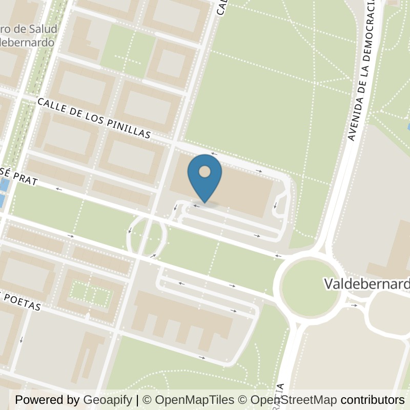 Map: location of Dreamfit | Gimnasio Valdebernardo in Madrid