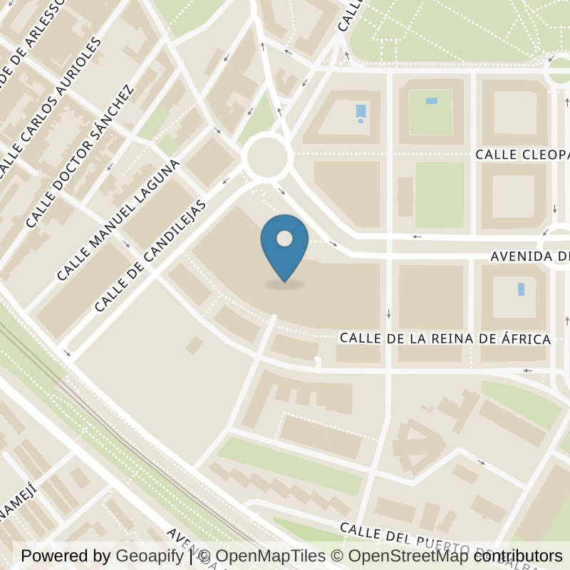 Map: location of Dreamfit | Gimnasio Vallecas in Madrid