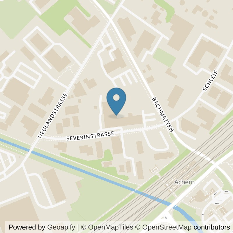 Map: location of EASYFITNESS ACHERN in Achern