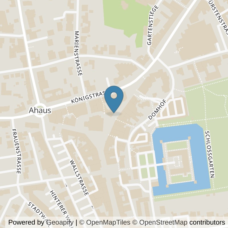 Map: location of EASYFITNESS Ahaus in Ahaus