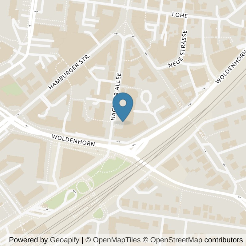 Map: location of EASYFITNESS Ahrensburg in Ahrensburg
