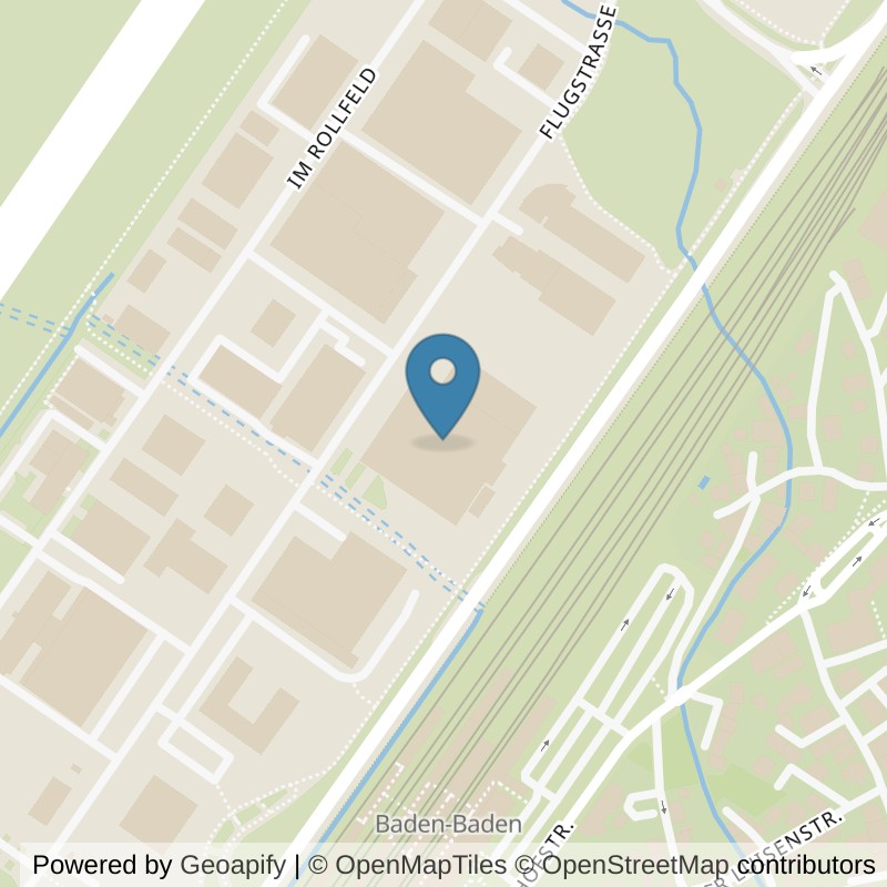Map: location of EASYFITNESS Baden-Baden in Baden-Baden