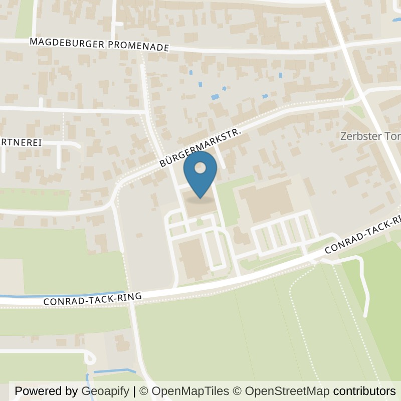 Map: location of EASYFITNESS Burg in Burg