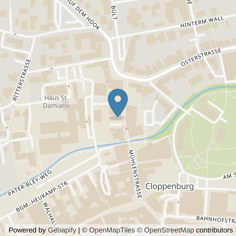 Map: location of EASYFITNESS Cloppenburg in Cloppenburg