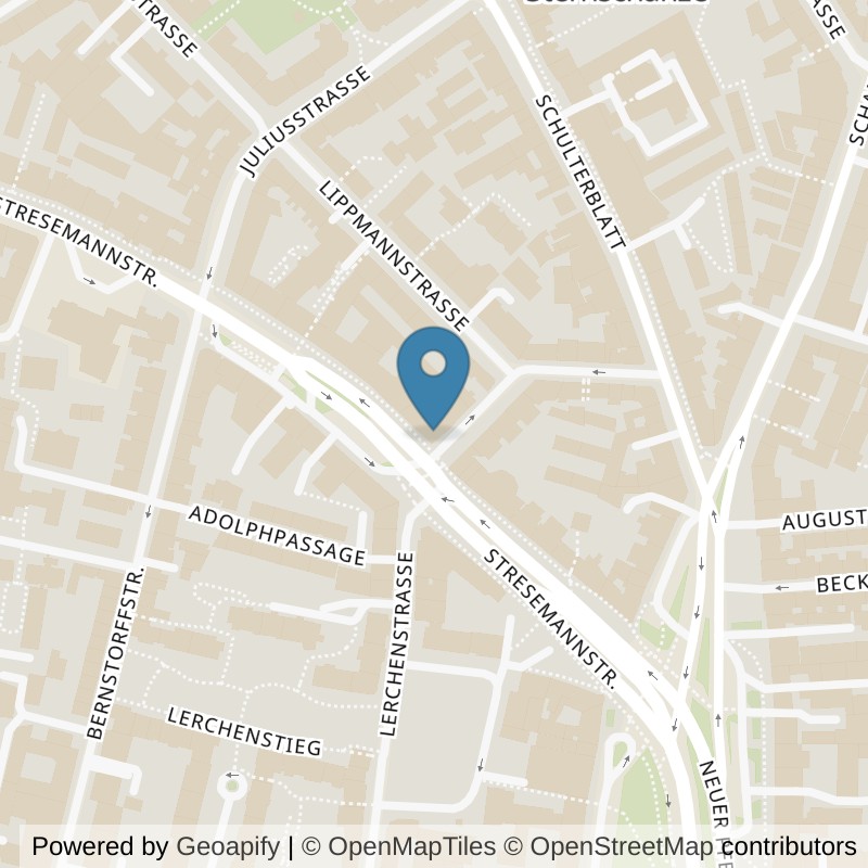 Map: location of EASYFITNESS Club-Hamburg-Altona in Hamburg