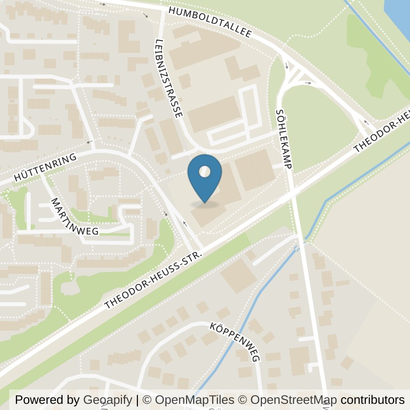 Map: location of EASYFITNESS Club-Salzgitter-Lebenstedt in Salzgitter