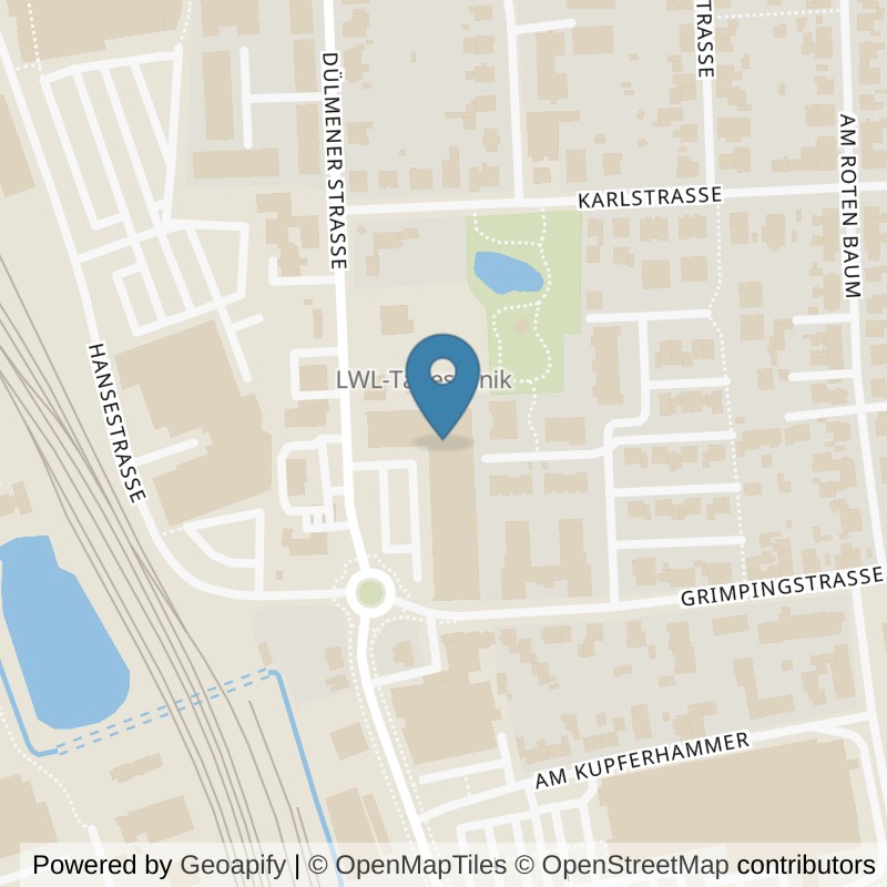 Map: location of EASYFITNESS Coesfeld in Coesfeld