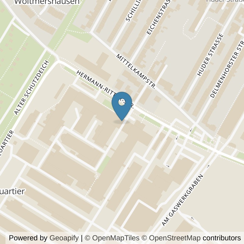 Map: location of EASYFITNESS Bremen - Die Fabrik in Bremen