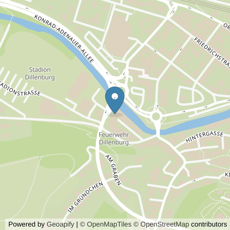 Map: location of EASYFITNESS Dillenburg in Dillenburg
