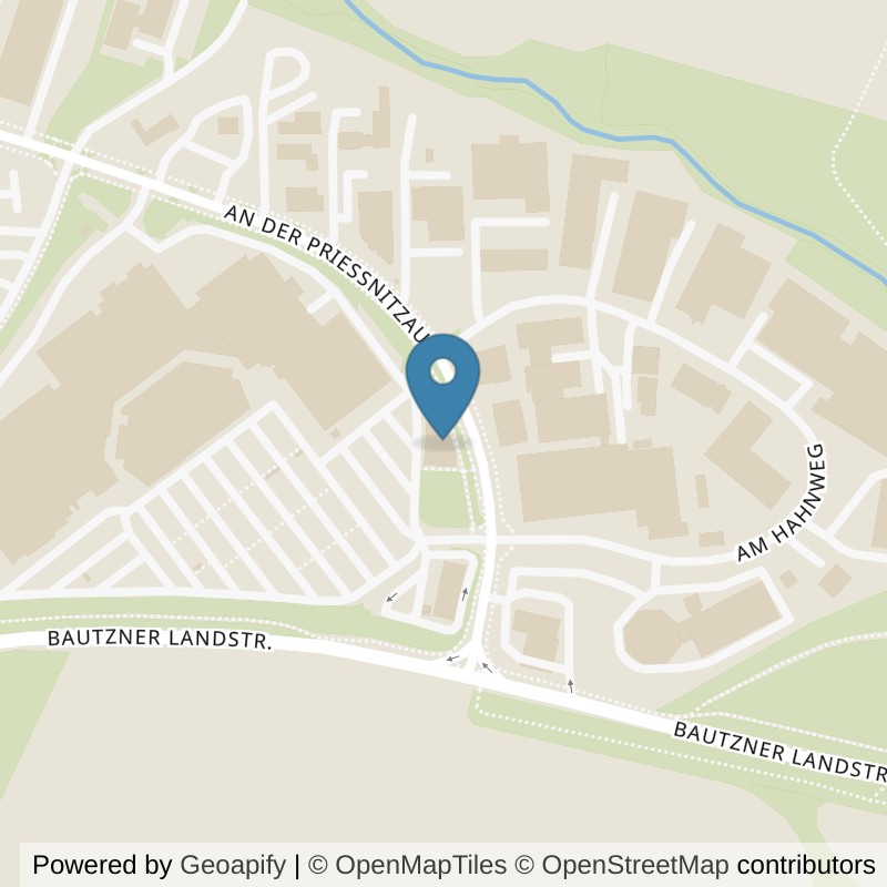Map: location of EASYFITNESS Dresden Weißig in Dresden