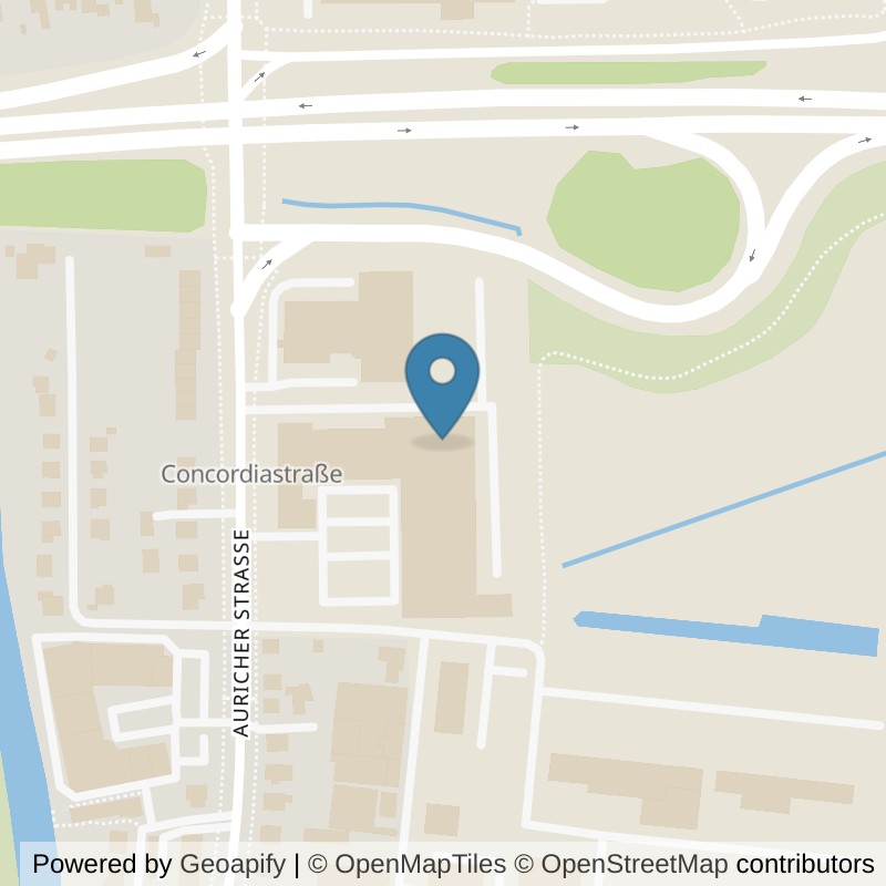 Map: location of EASYFITNESS.club Emden in Emden