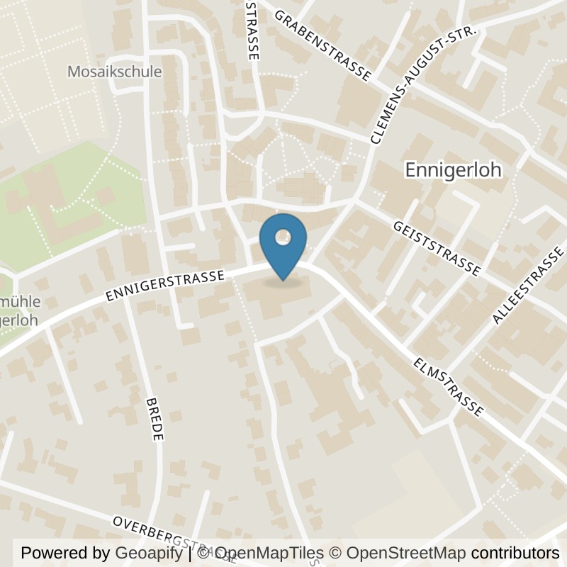 Map: location of EASYFITNESS Ennigerloh in Ennigerloh