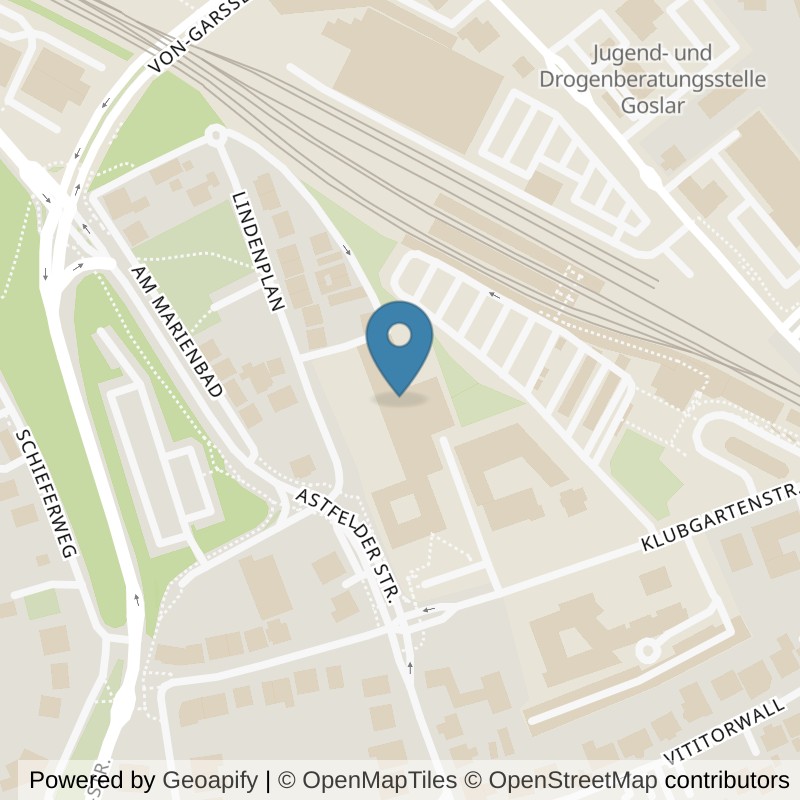 Map: location of EASYFITNESS Goslar in Goslar