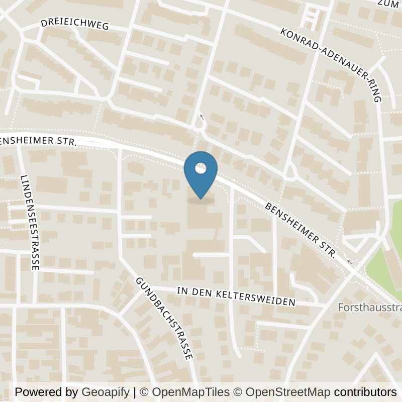 Map: location of EASYFITNESS Rüsselsheim Königstädten in Rüsselsheim am Main