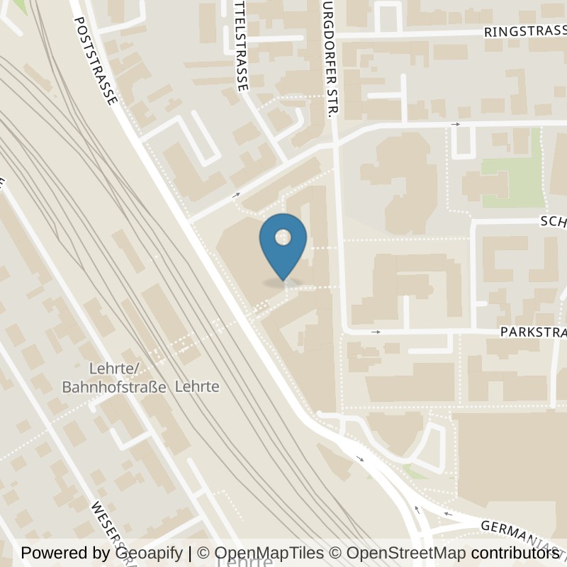 Map: location of EASYFITNESS Lehrte in Lehrte