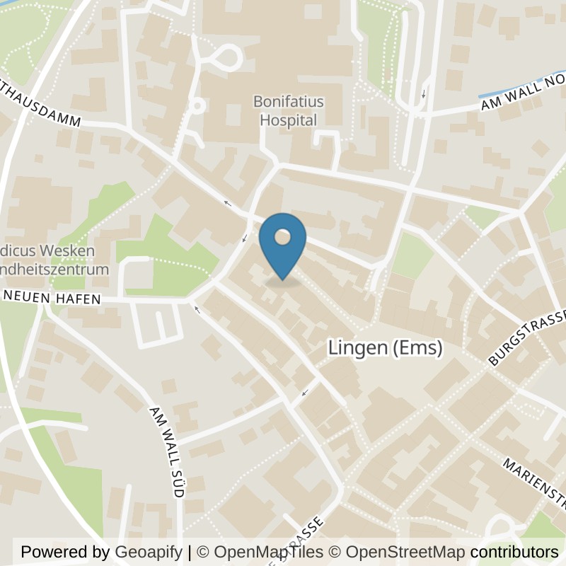 Map: location of EASYFITNESS Lingen in Lingen