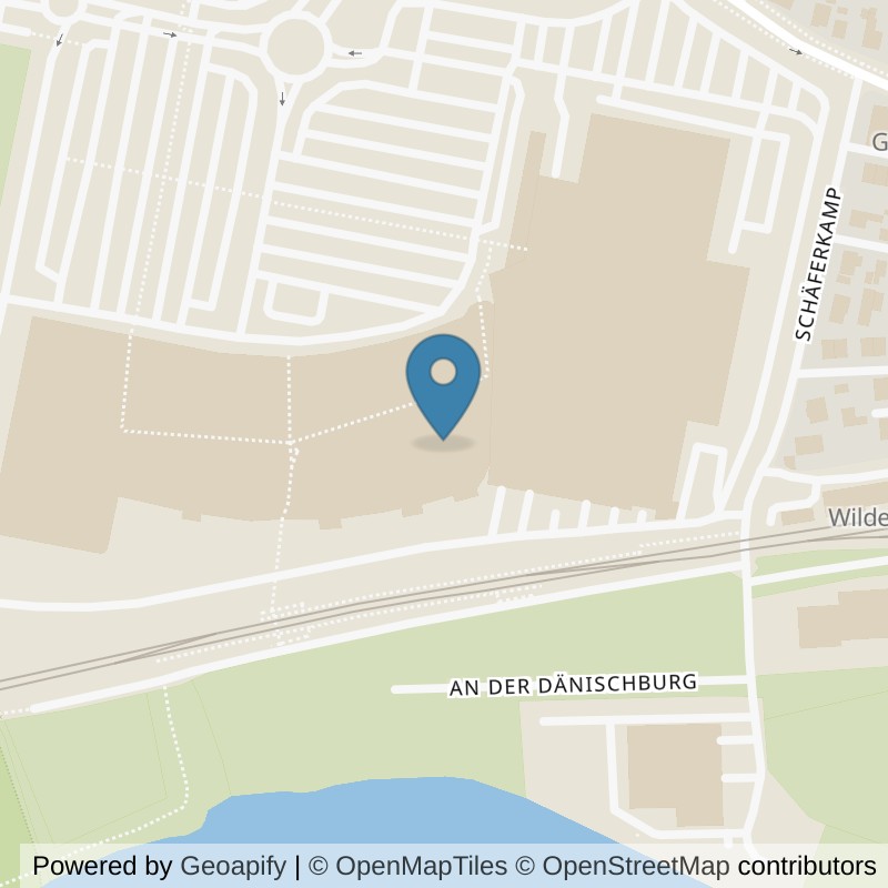 Map: location of EASYFITNESS Lübeck-Dänischburg in Lübeck