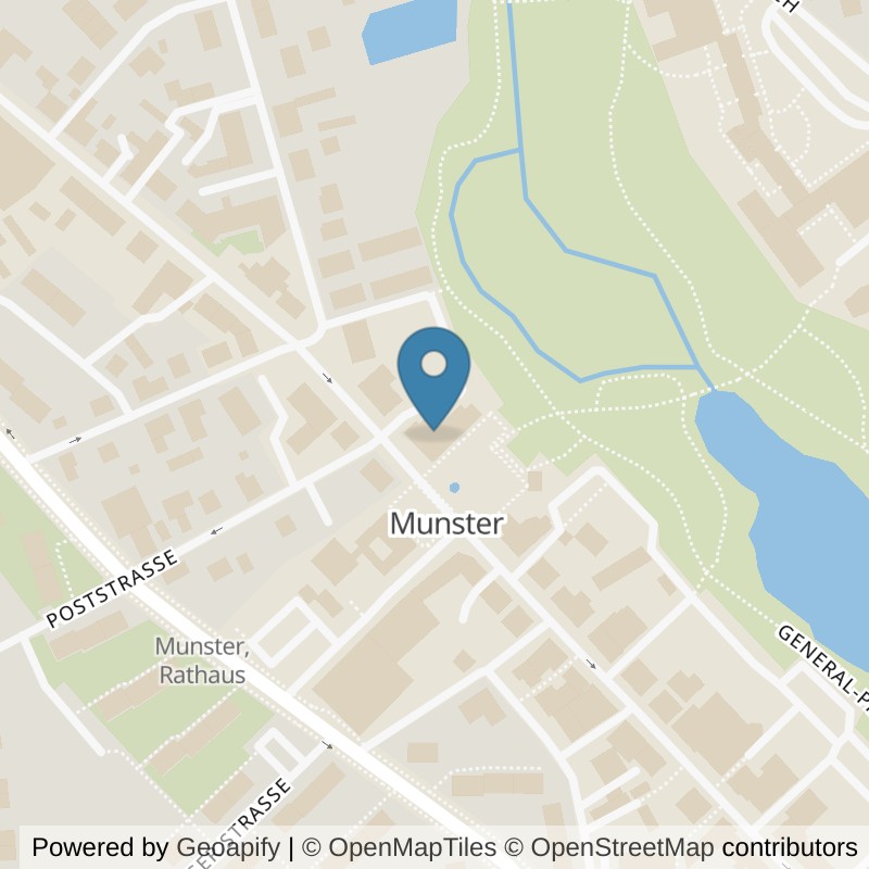 Map: location of EASYFITNESS Munster -THE SMART GYM- in Munster